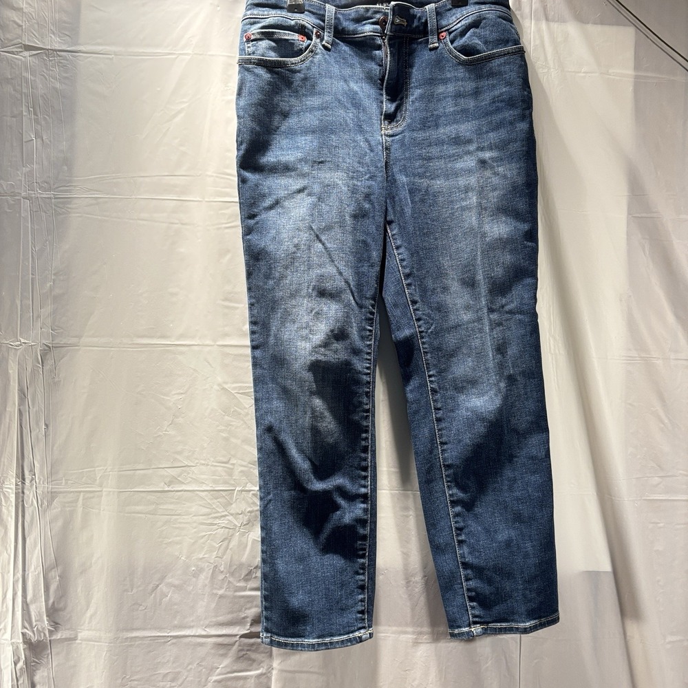 Talbots Jeans Womens 4P Flawless Five Pocket Slim Ankle Light Wash Denim Stretch